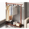 Simple Floor Hanging Clothes Rack Solid Wood Indoor Storage Drying Racks