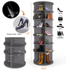 7 Tier Rotating Shoe Rack Hot Selling Free Standing 360° Revolving Shoe Organizer Customized Logo Glossy