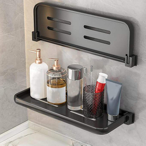 Bathroom Shelves Wall Mounted Foldable Shelf for Bathroom Waterproof Metal Shower Shelf Rack
