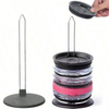 Vertical Storage Space Saving Design Tumbler Bottle Cup Lid Rack Black Iron Customized Logo Multifunction Kitchen Rack