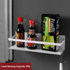 High Quality Kitchen Magnetism Spice Rack Carbon Steel Magnetic Storage Rack Refrigerator Side Shelf