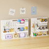 PVC Plastic Pegboard Shelf Standing Type Desktop Organizer Set for Living Room for Office Sundries Storage