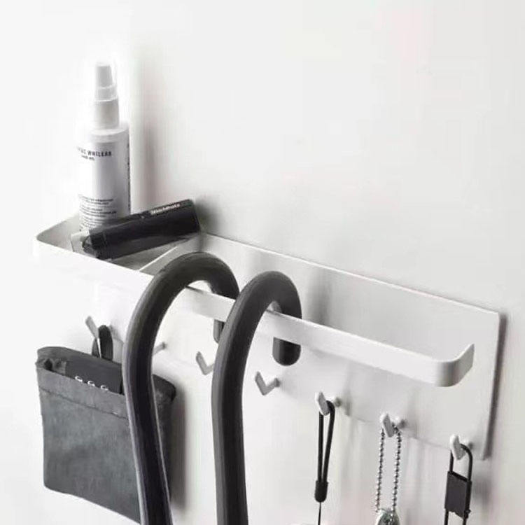 Entrance Multifunctional Wall Hanger Key Organizer Carbon Steel Bathroom Accessories