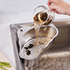 304 Stainless Steel Kitchen Sink Strainer Corner Drainage Filter Basket Hanging Dishwashing Basket
