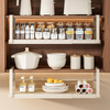 Adjustable Width Metal Cabinet Storage Racks Heavy Duty Slide Organizer Hanging Shelf Spice Organizer Spice Storage Basket