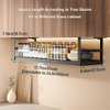 Adjustable Width Metal Cabinet Storage Racks Heavy Duty Slide Organizer Hanging Shelf Spice Organizer Spice Storage Basket