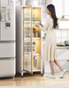 Metal Floor-to-ceiling Clip Storage Cabinet with Wheels Multifunctional Waterproof Storage Cabinet