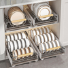Kitchen Dish Drainer Cabinet Pull-out Organizer Large Capacity Tableware Storage Storage Holders & Racks Customized Logo
