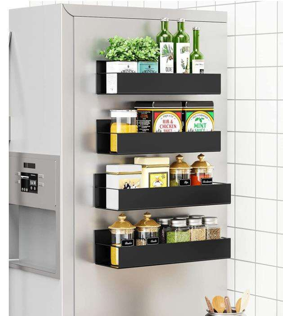 Cross-Border Multifunctional Magnetic Home Kitchen Refrigerator Washing Machine Side Hanging Shelves