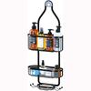 Bathroom Hanging Shower Organizer Over Head Shower Caddy Shower Storage Rack Basket with Hooks