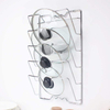 5-Layer Metal Kitchenware Wall-Mounted Pot Lid Storage Rack With Cutting Board Storage Rack