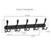 Wall Mounted Stainless Steel Coat Robe Hat Clothes Hook Bathroom Kitchen Storage Hanger Towel Rack