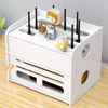 PVC Board TV Set-top Box Rack Cable Power Organizer Wifi Router Storage Box