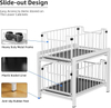2 Tier Basket Drawer Organizer, Pull Out Under Sink Cabinets , Metal Home Organizer Shelf for Bathroom or Kitchen