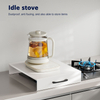 Carbon Steel Gas Stove Top Covers Removable Gas Stove Guard Cover With Handle