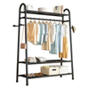 3 Tier Storage Floor Clothes Rack Reinforced Design Upgraded Storage Racks