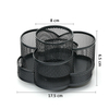 Rotating Pencil Holder,360-degree Spinning Desk Organizers with 7 Compartments,Mesh Desk Caddy,Pencil Caddy