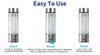 Two in One New Design Colorful Lights Cup Base Filter Glass Portable Hydrogen Rich Health Cup Hydrogen Rich Filter Cup