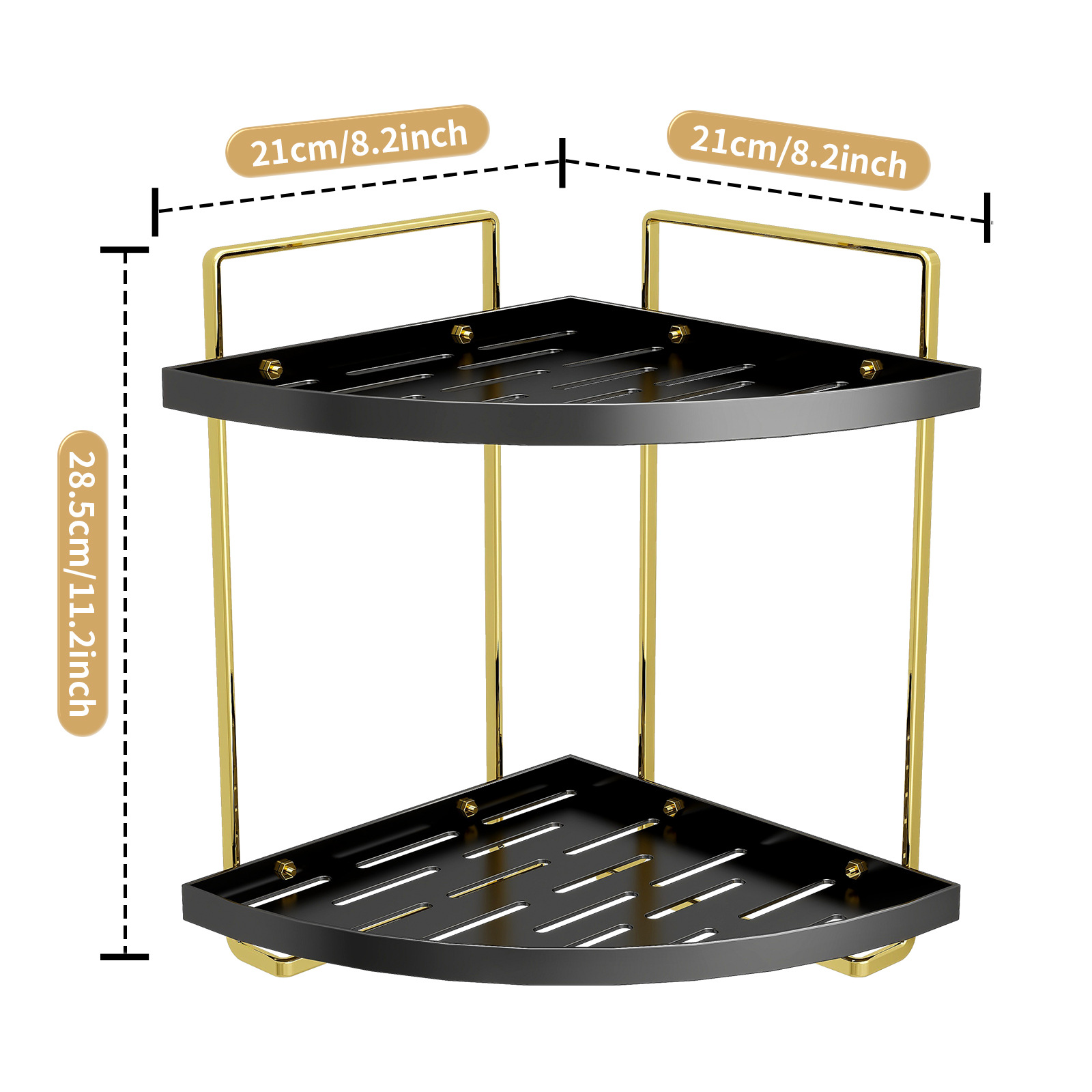 Extravagant Desktop Vanity Rack Bathroom Triangle Shelf Double Hand Wash Sink Cosmetic Storage Racks