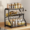 Home Use Three-Tiered Countertop Spice Rack Cross-Border Kitchen Shelf Soy Sauce Condiments Storage Supplies Holder