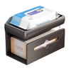 Double Bathroom Paper Towel Box Wall Mounted Shelf Toilet No Punch Restroom Toilet Paper Box Roll Tissue Storage