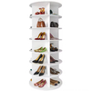 Multifunctional Display Rack Home Economy Shoe Cabinet Hot Selling Solid PVC Storage Holders & Racks Customized Logo Glossy