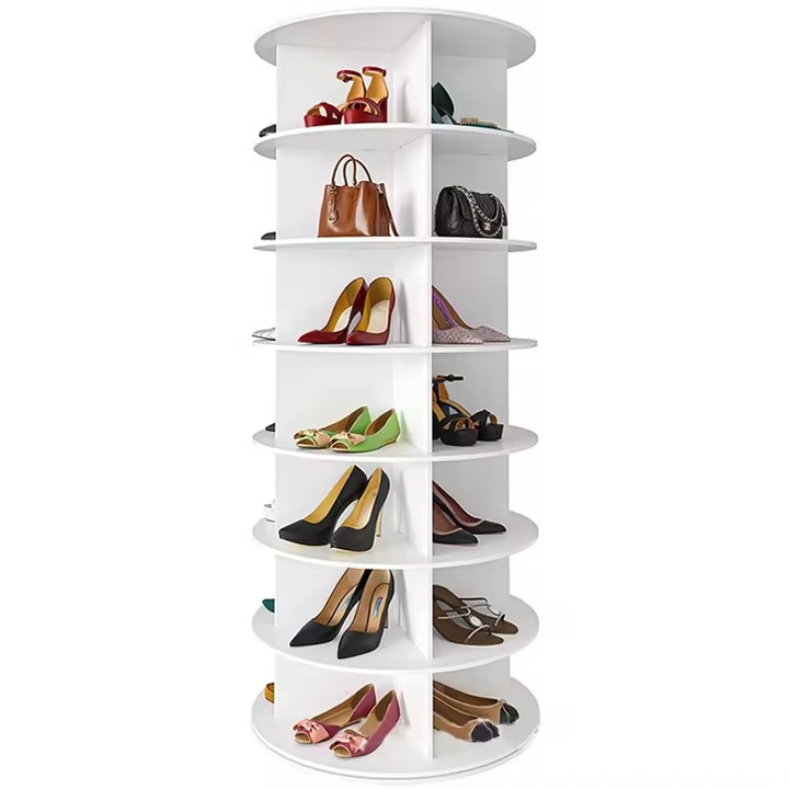 Multifunctional Display Rack Home Economy Shoe Cabinet Hot Selling Solid PVC Storage Holders & Racks Customized Logo Glossy