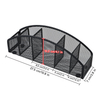 Modern Rectangular Metal Mesh Pen Organizer Office Desk Accessories Pencil Holder for Sundries