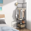Coat Rack Freestanding Closet Organizer 3 Storage Shelves, Corner Storage Organizer
