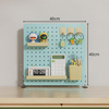 Home Office Desktop Standing Storage Shelf Vertical Metal Pegboard DIY Accessory Set