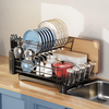 Multifunctional Cross Border Double Dish Drainer Storage Rack Household Kitchen Cup Holder