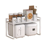 Hot Sale Expandable Countertop Shelves Stackable Storage Shelf Kitchen Spice Organizer Rack