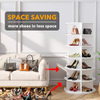 6 Tier Rotating Shoe Rack Tower Spinning Shoe Display Revolving 360 Shoe Rack Storage