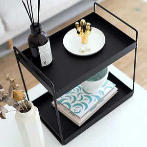 2 Tier Bathroom Counter Organizer, Standing Vanity Organizer Shelf for Bathroom Storage Organization