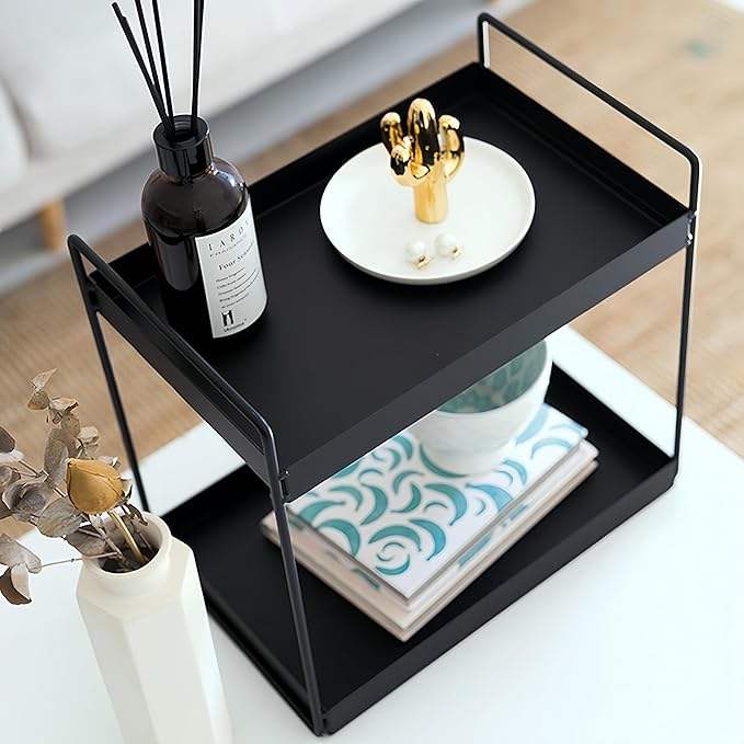 2 Tier Bathroom Counter Organizer, Standing Vanity Organizer Shelf for Bathroom Storage Organization