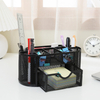 Mesh Desk Organizer, Desk Accessories with Drawers, Pencil Holder for Desk with 9 Compartments for Office Supplies