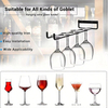 Wine Glass Rack Wine Glass Holder Under Shelf Metal Stemware Rack - Hanging Stemware Holder for Cabinet Kitchen Bar