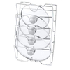 5-Layer Metal Kitchenware Wall-Mounted Pot Lid Storage Rack With Cutting Board Storage Rack