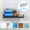 Iron Wall Mount Kitchen Organizer Above Sink Drainage Shelf Sponge Rag Holder