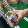 Two in One New Design Colorful Lights Cup Base Filter Glass Portable Hydrogen Rich Health Cup Hydrogen Rich Filter Cup