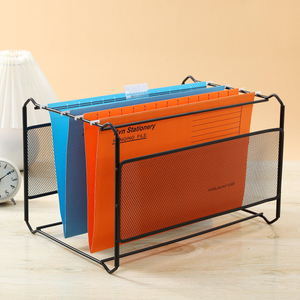 Metal Desktop Document Shelf Standing Type Letter Tray Paper Organizer File Organizer Easy Installation Desk Top Organizing Tool