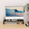 Adjustable Length Metal Monitor Stand Riser Double-Tiered Standing Type Computer Riser for Desks & Monitors