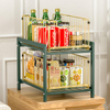 Kitchen Under Sink Double Pull-Out Storage Shelf