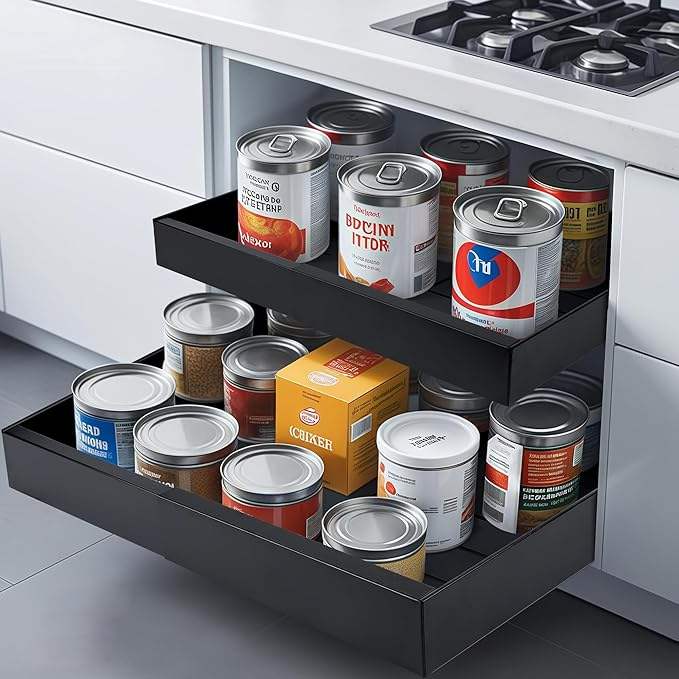 Adhesive Nano Film Pull Out Drawer Expandable Pull Out Cabinet Organizer for Storage Use