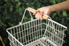 2 Tier Stackable Metal Wire Basket Cart with Rolling Wheels, Utility Rack for Kitchen, Pantry, Garage With 2 Free Baskets