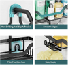 Shower Caddy Hanging, Anti-Swing Shower Caddy Over Shower Head Hanging Bathroom Shelves with Hooks and Soap Holder