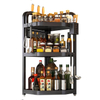 Kitchen Triangle Shelf Countertop Three Tier Spice Rack Space Saving Corner Organizer