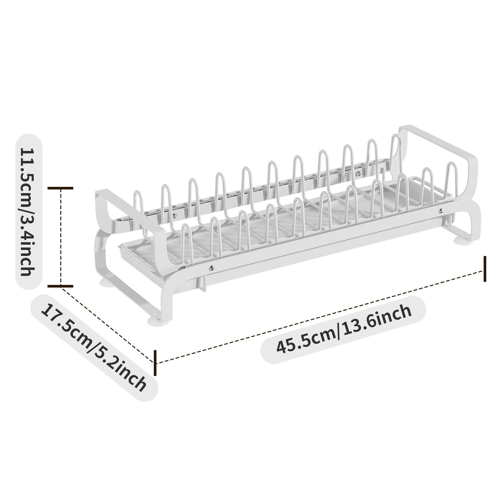 Multifunctional Kitchen Dish Rack Narrow Small Standing Type Cabinet Drainage Easy Installation Dish Holder