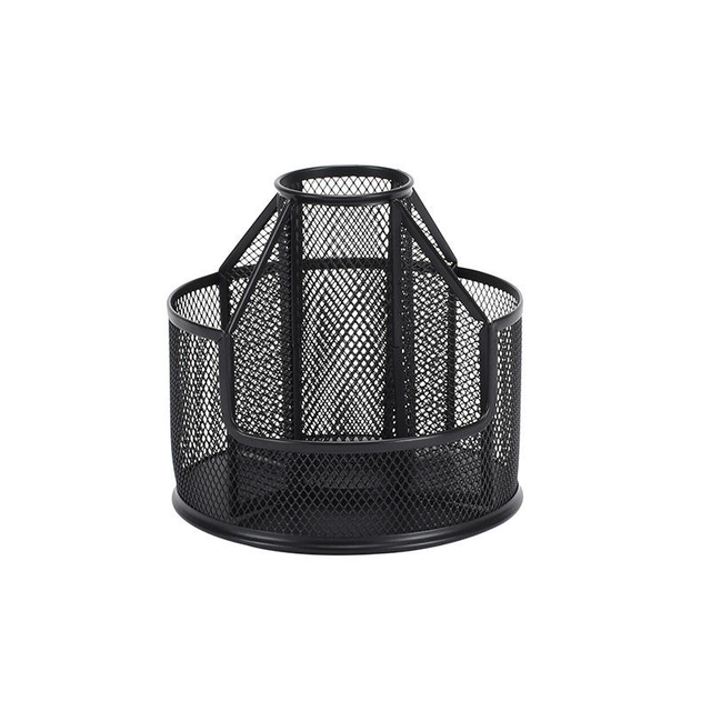Pencil Holder for Desk, Rotating Desk Organizer, Metal Pen Organizer for Desk Mesh Pen Holder for Desk Office Desk Accessories