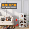 4-Tier White Shoe Rack Storage Round Carousel Vertical Handbag Rotate Closet Organization